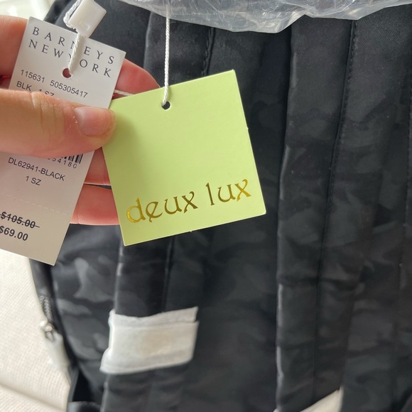 DEUX LUX BLACK CAMO BACKPACK BNWT main image 3